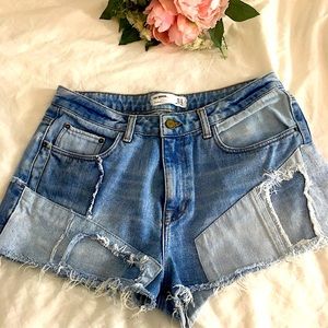Denim Pattern shorts